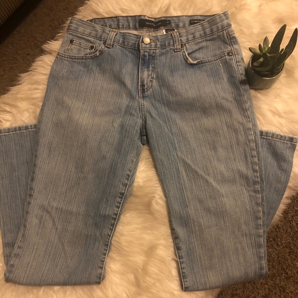 Calvin Klein lowrise bootcut jeans